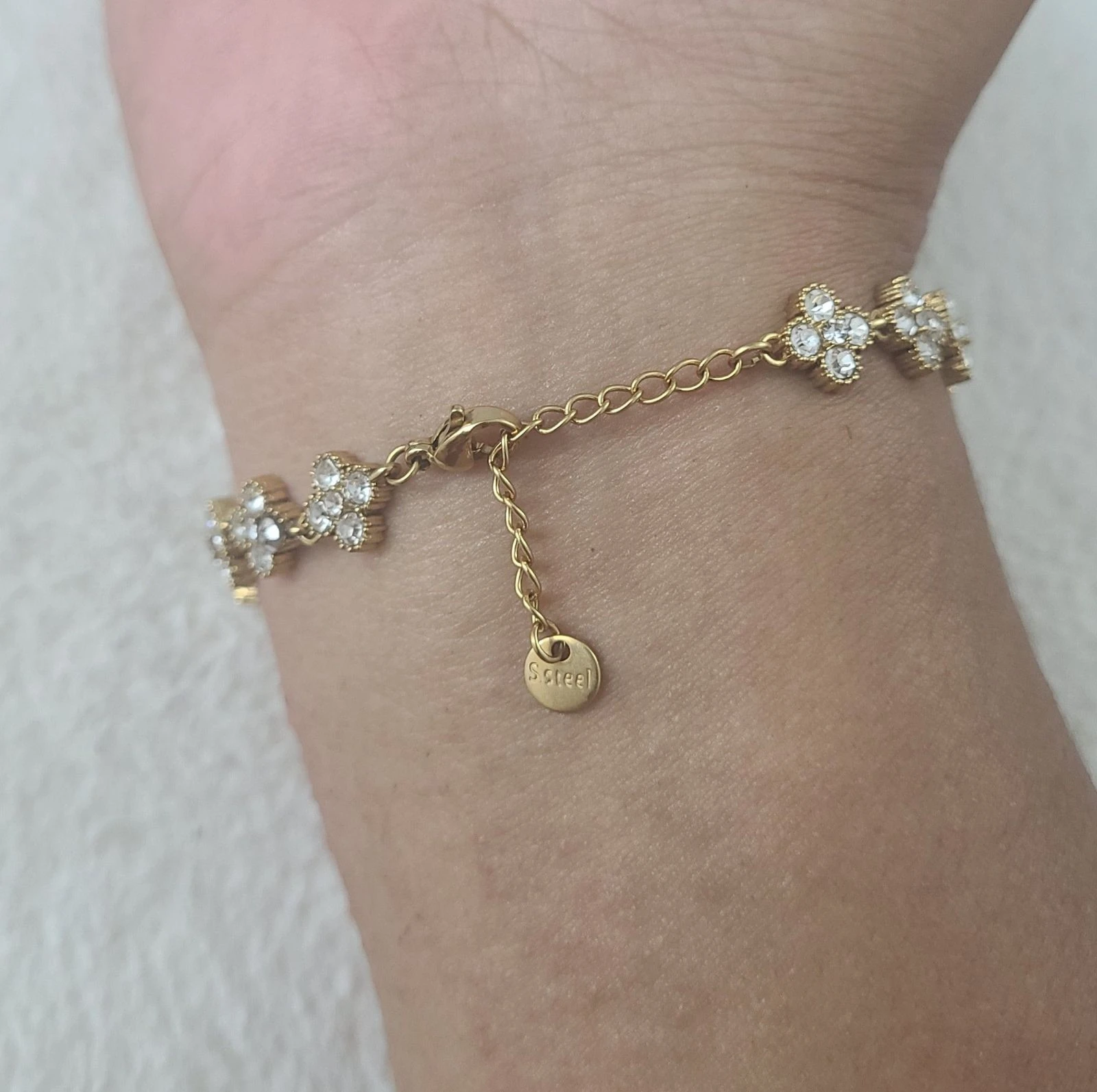 Verguld klaver armband – photo 2